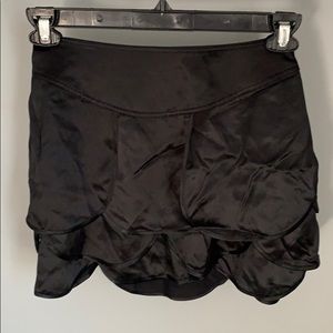 Armani Exchange Ladies Satin Black Skirt